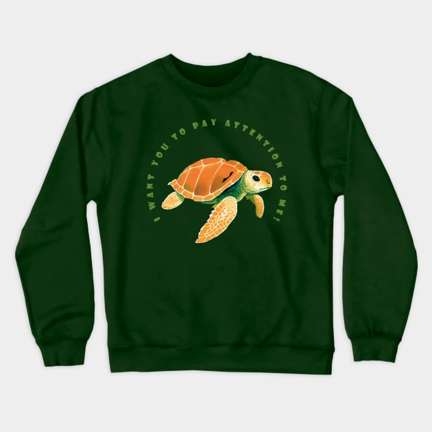 Sea turtle. The magical nature of Australia Crewneck Sweatshirt by Grigory